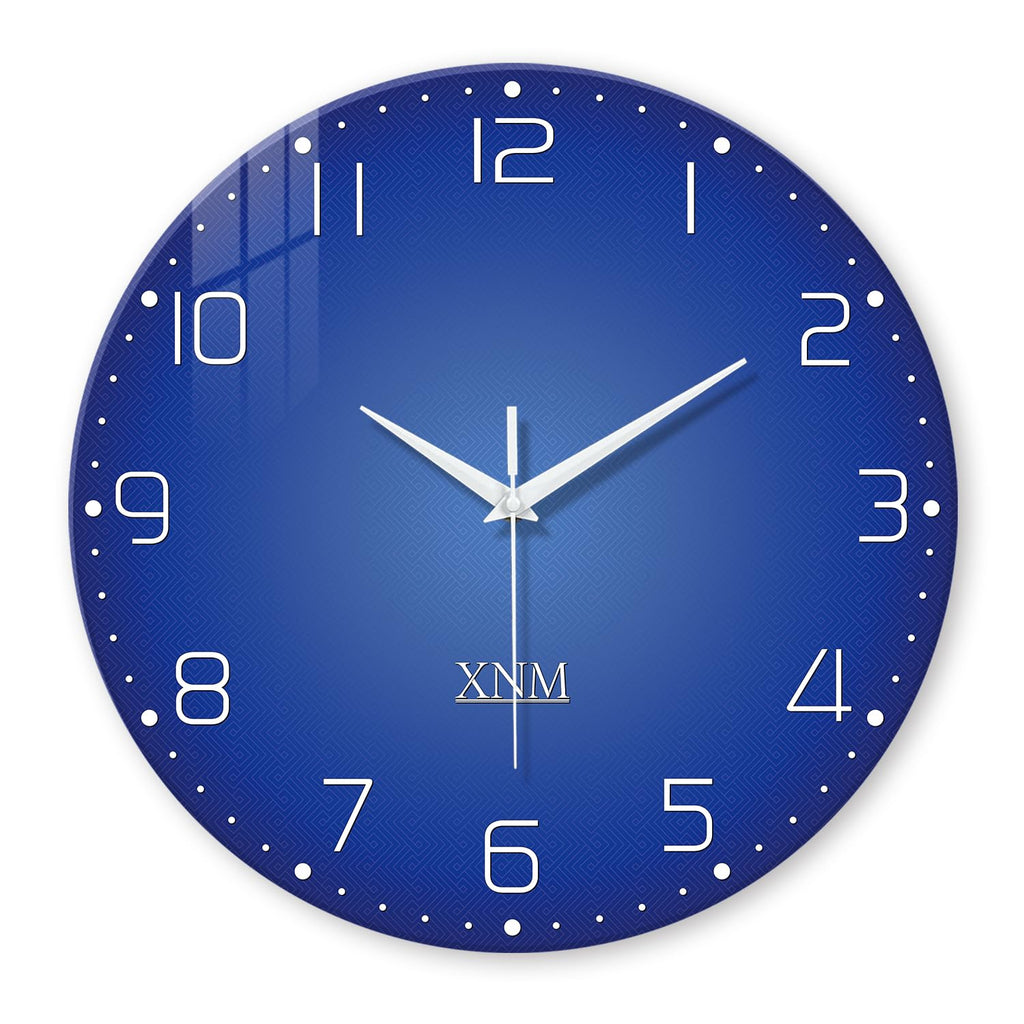 Battery Operated Modern Black Wall Clock — 24"