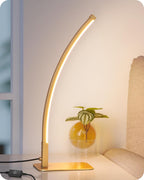 Luxe Black Bedside Lamp — Gold