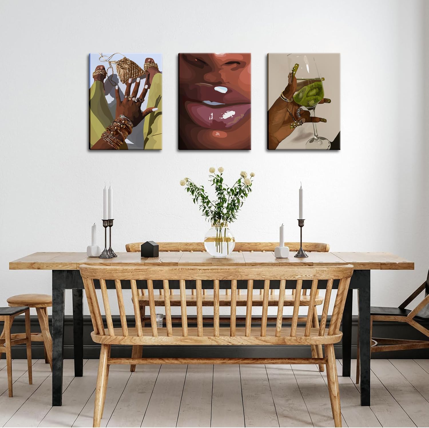 Framed Black Wall Decor — 16" - View 7