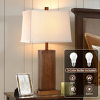 USB Charging Farmhouse Beige Table Lamp — 27.5" - View 7
