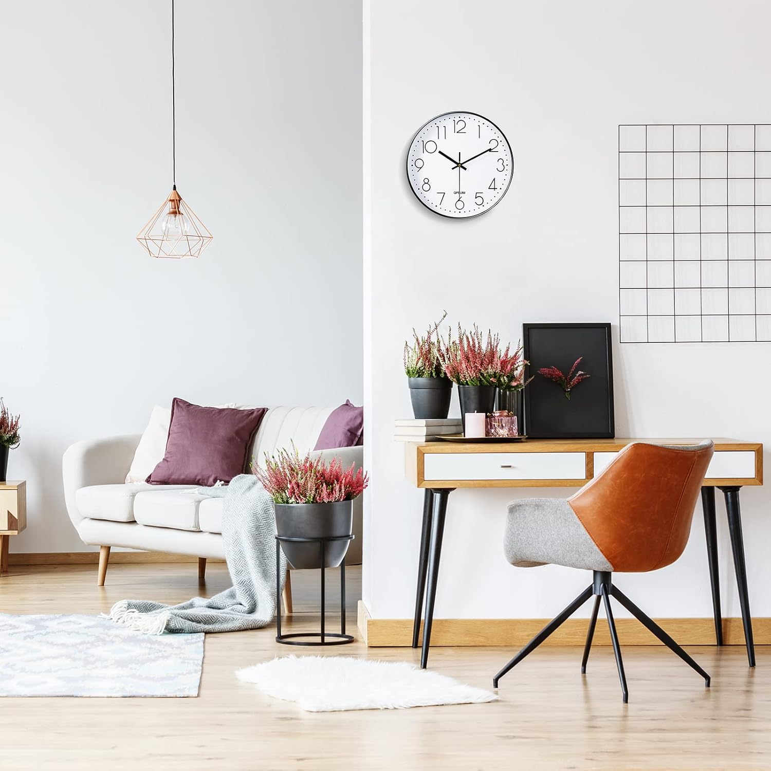 Battery Operated Wall Clock — 12" - View 4