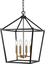 Antique Farmhouse Gold LED Bulb — 4-Light — 16"
