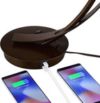 USB Modern Metal Table Lamp — 22.5" - View 5
