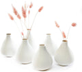Blue Flower Vase — Set of 6 — White