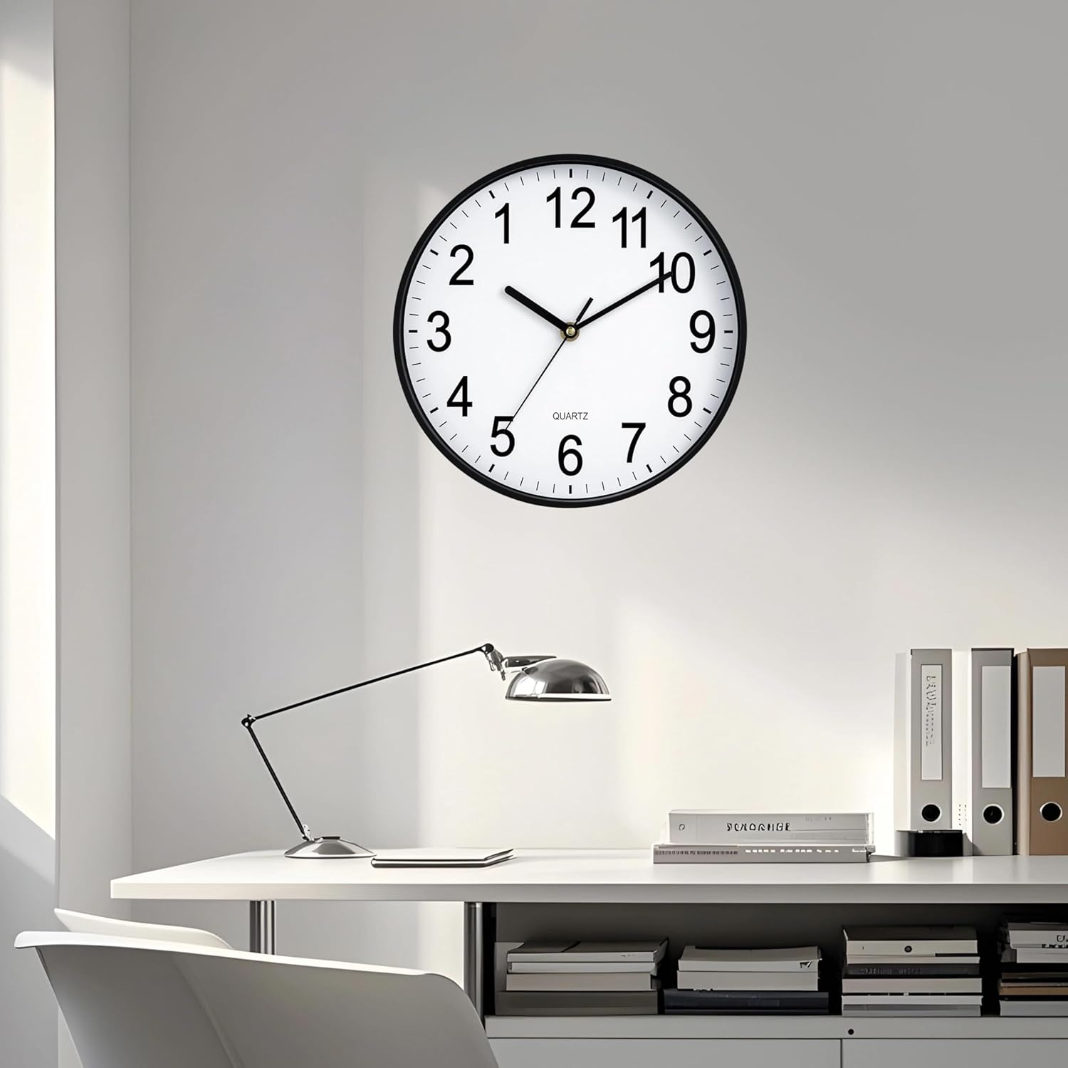 Battery Operated Wall Clock — 10" - View 5
