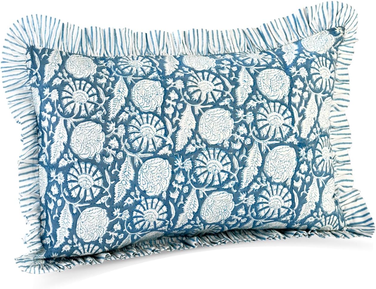 Farmhouse Beige Pillow Cover — 54" — Blue Meadow