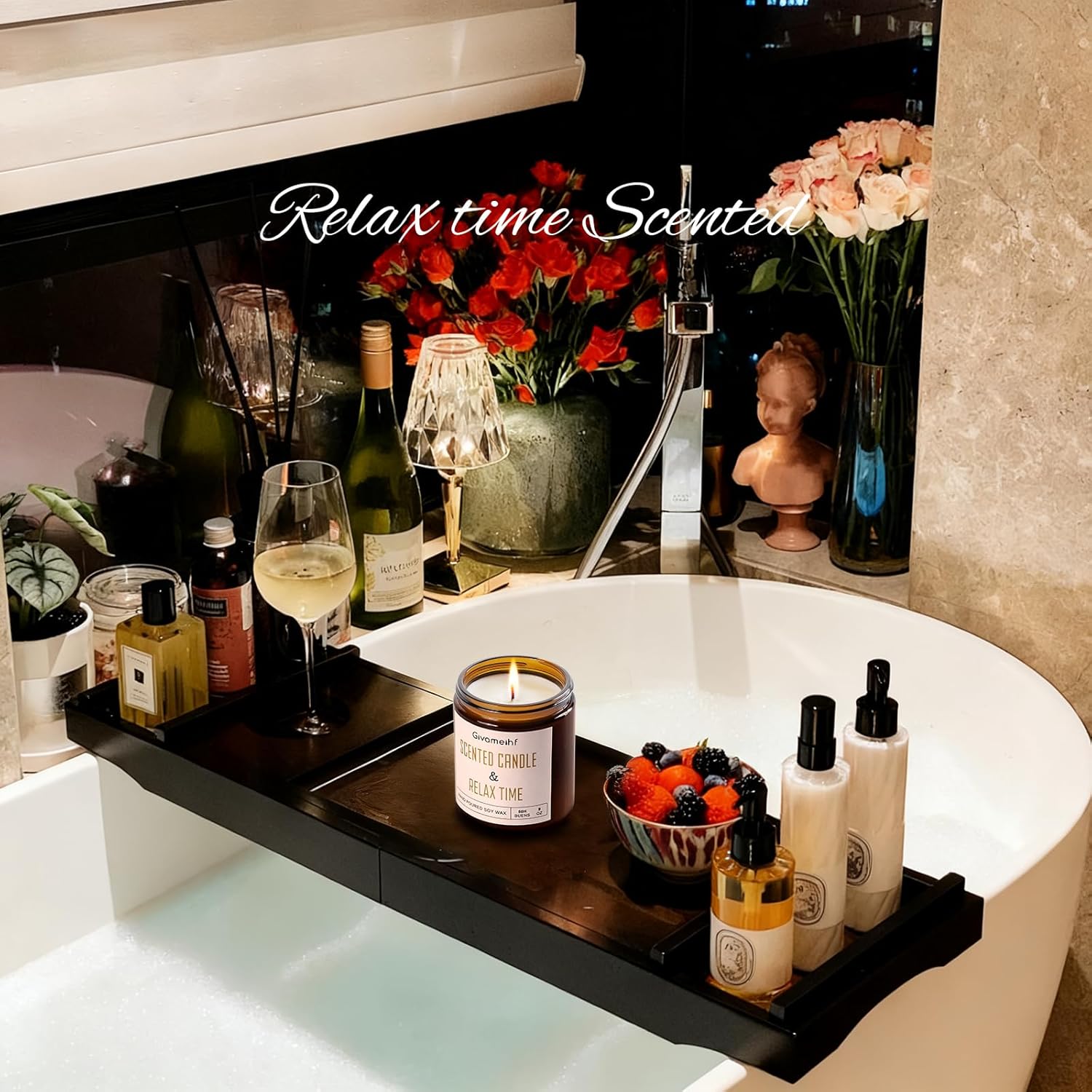 Soy Wax Luxe Black Scented Candle - View 4