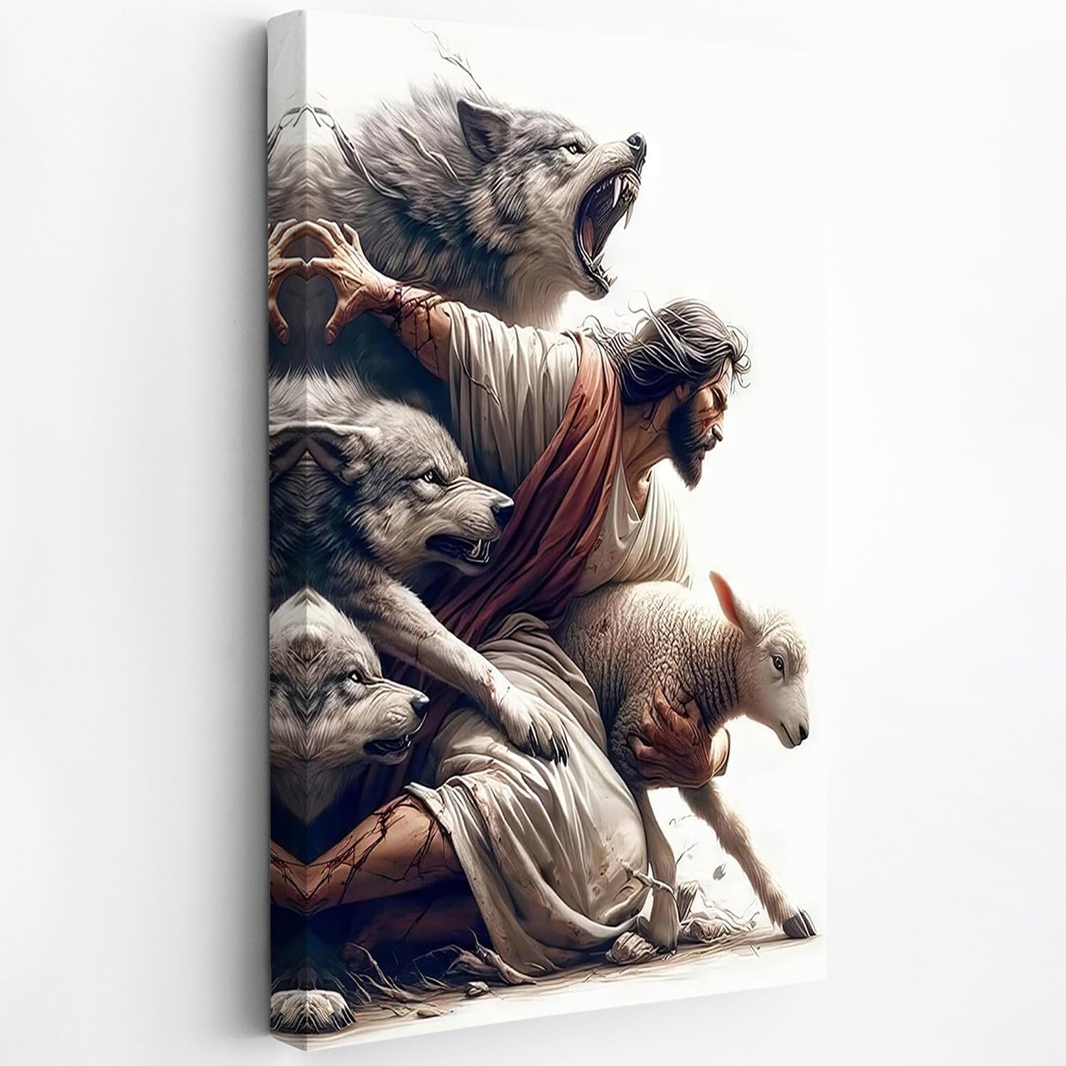 Black Canvas Wall Art — 28" — black and white 02