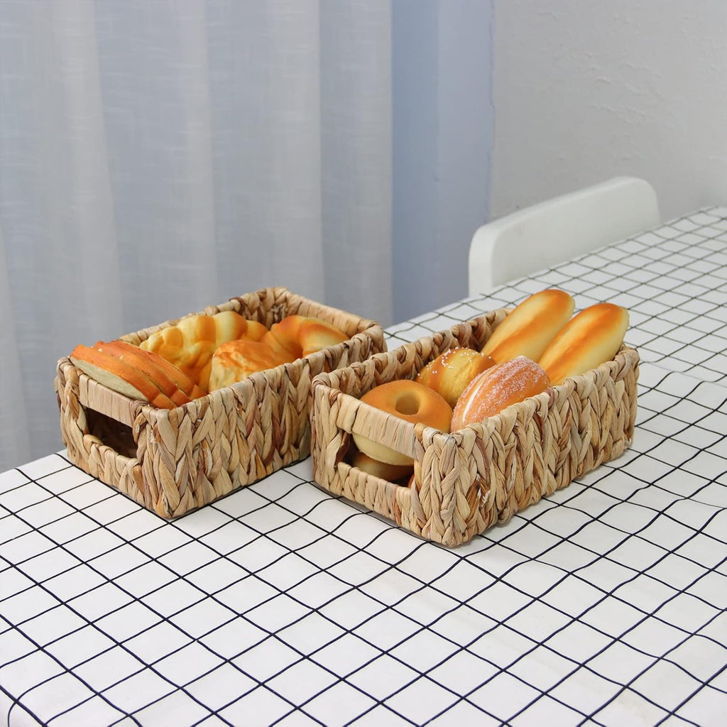 Rectangular Boho Rattan Storage Basket - View 5