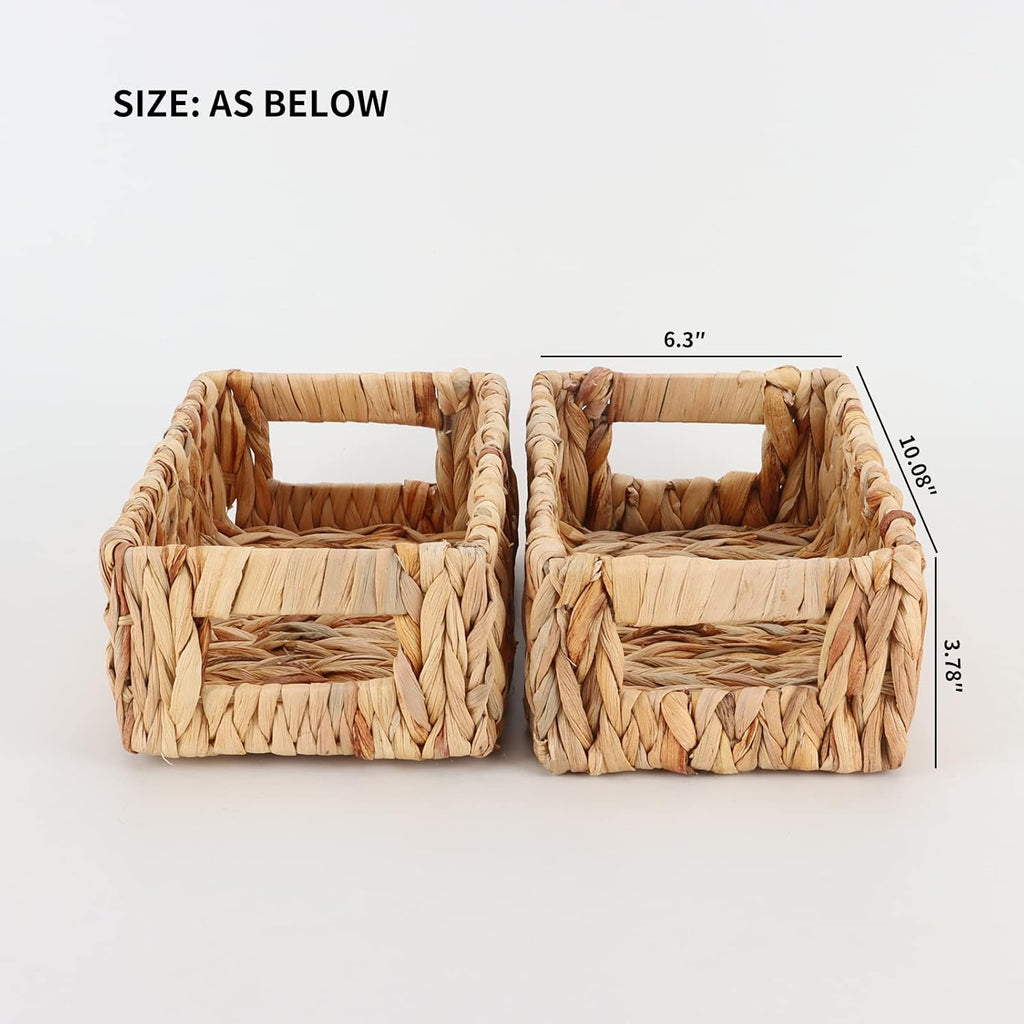 Rectangular Boho Rattan Storage Basket - View 2