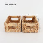 Rectangular Boho Rattan Storage Basket - View 2