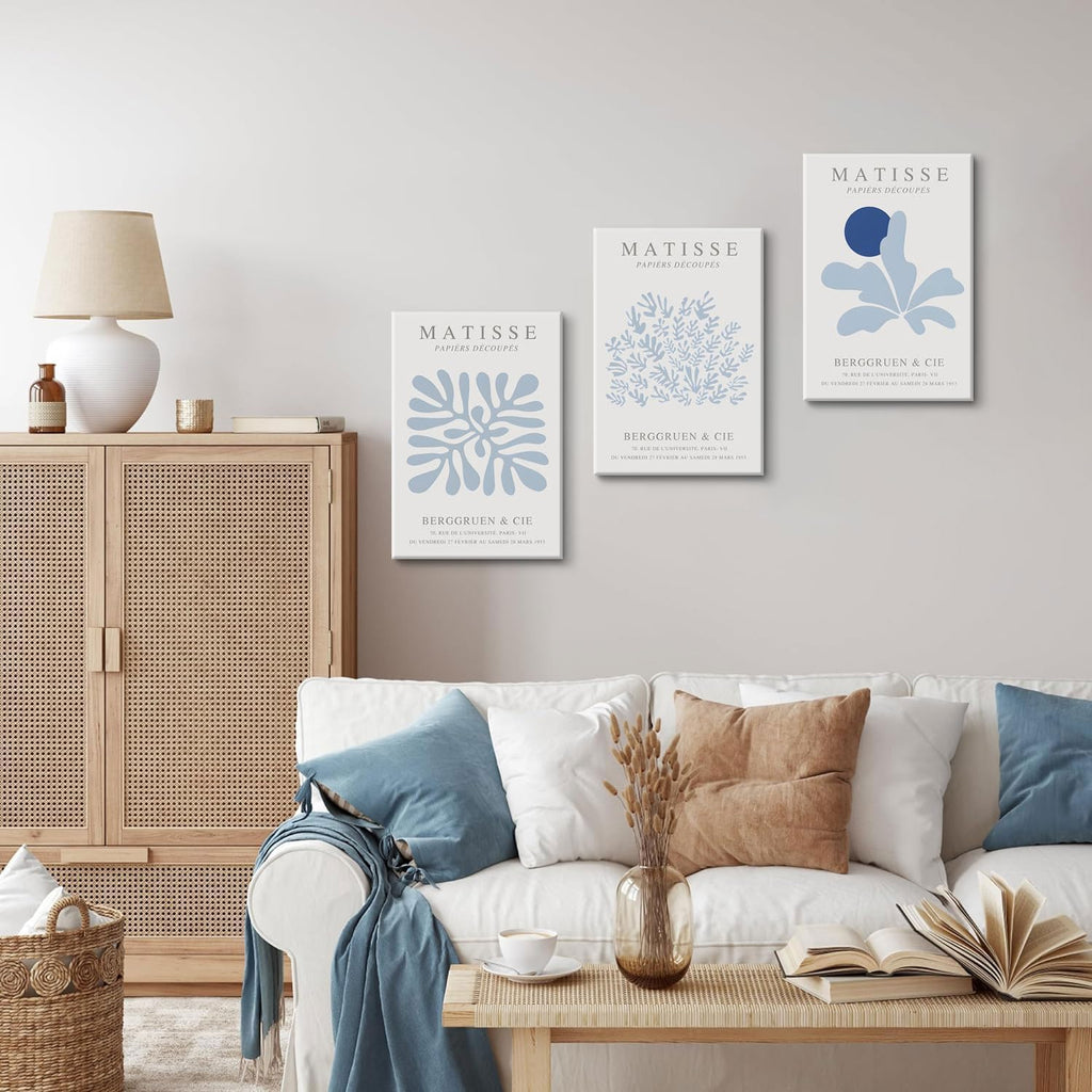Framed Modern Beige Canvas Wall Art — 16x24 - View 4