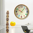 Battery Operated Black Wall Clock — 12" - View 7