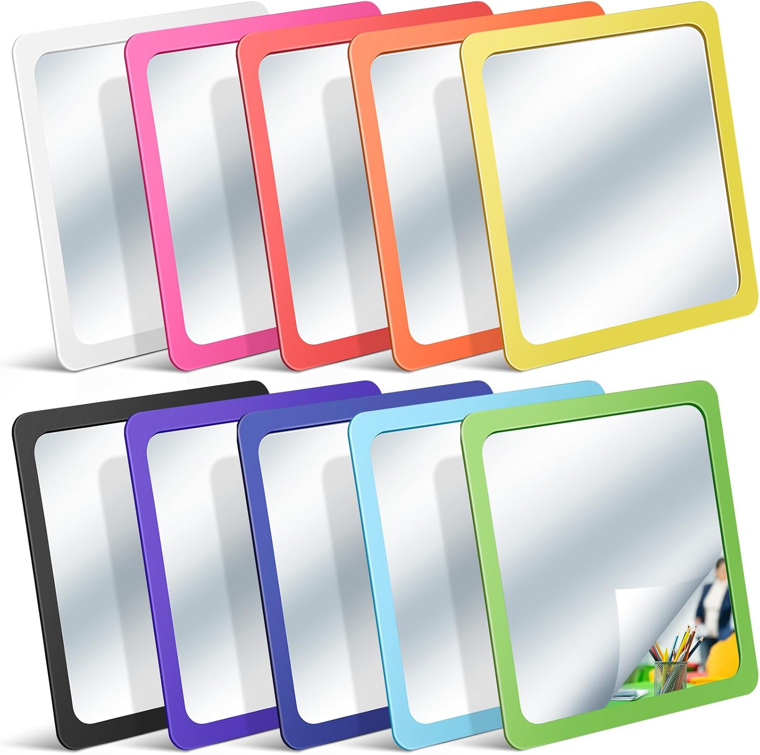 Blue Mirror — 6" — Rainbow Colors