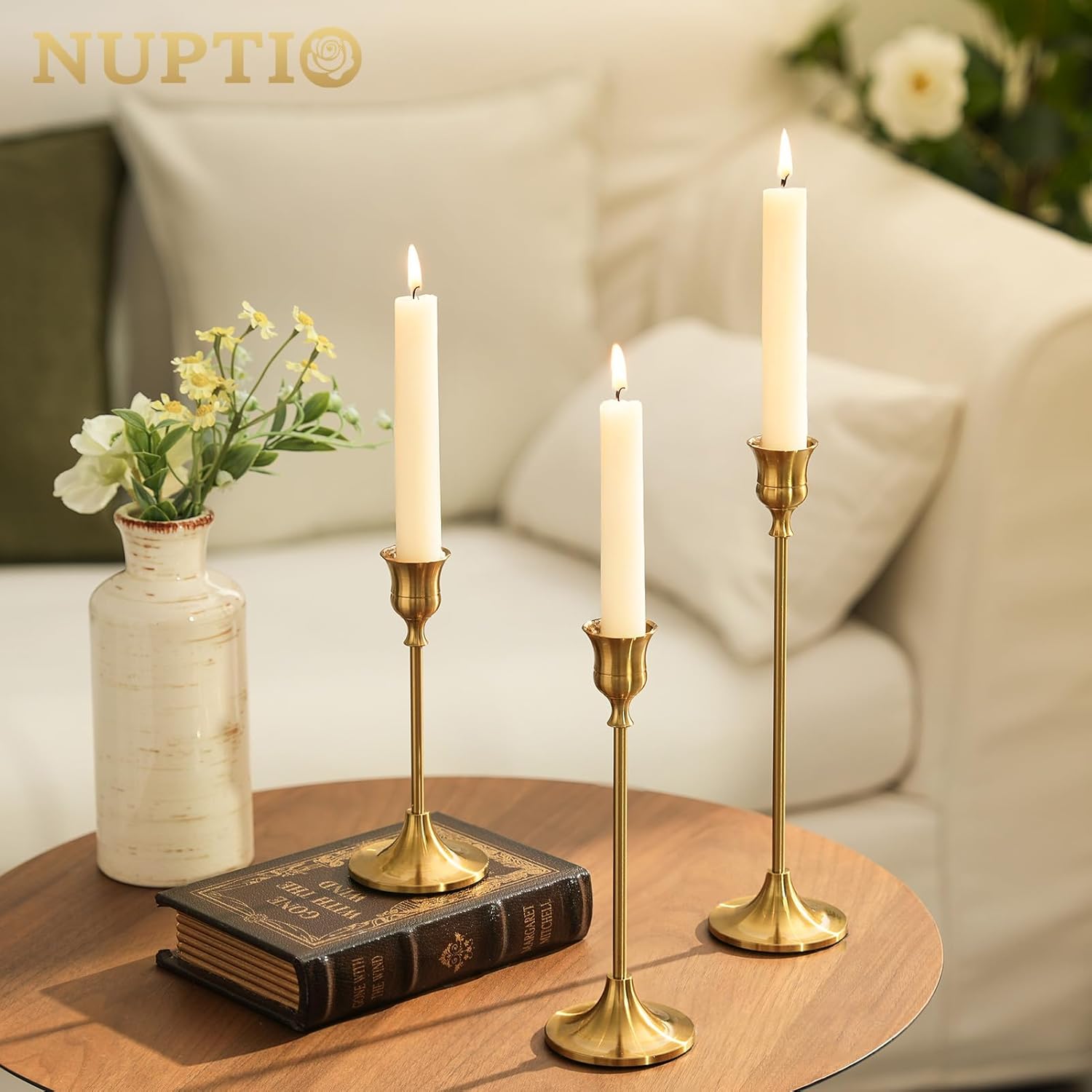 Vintage Luxe Black Candle — Set of 3 - View 2