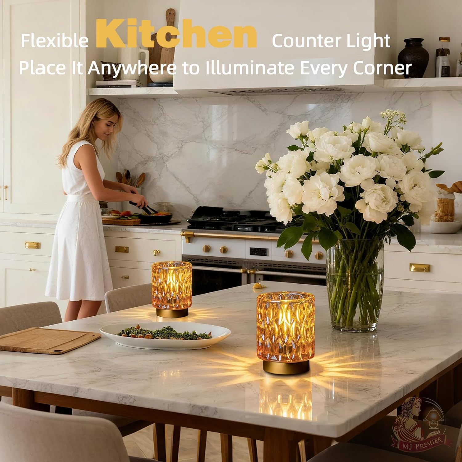 Cordless Luxe Orange LED Bulb - View 4