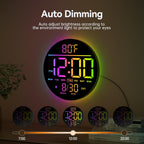 RGB Blue Wall Clock — 10" - View 5