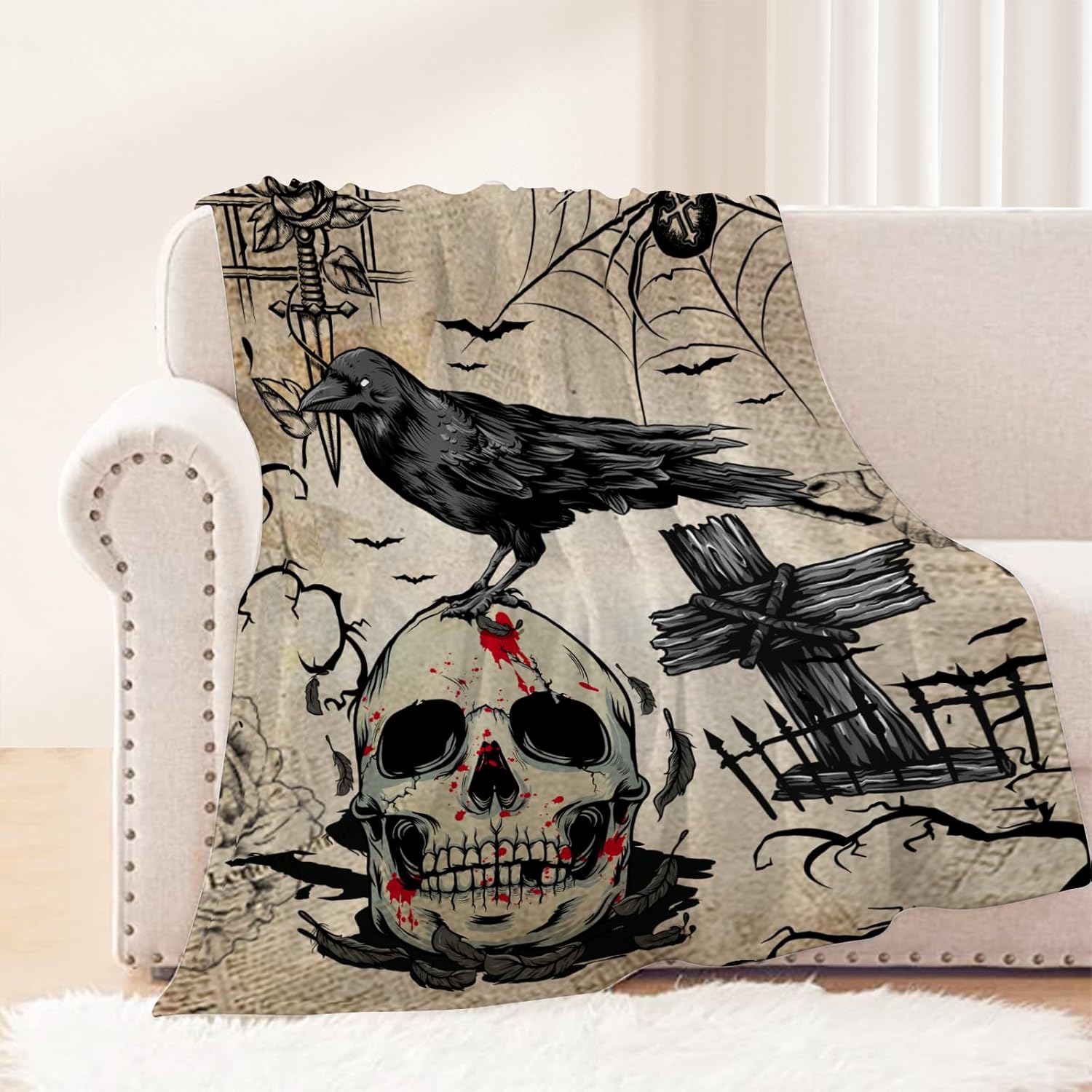 Vintage Fabric Throw Pillow — 50x60 — 40x50 IN