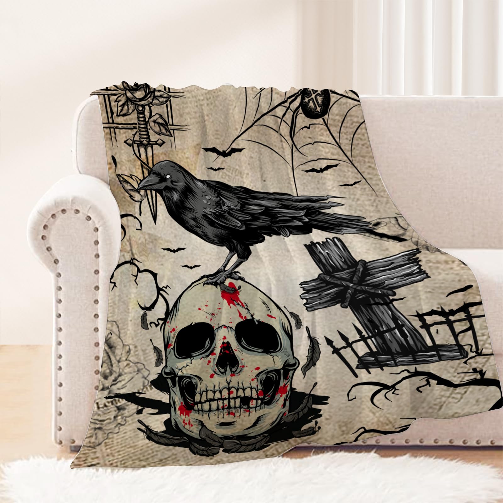 Vintage Fabric Throw Pillow — 50x60