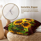 Boho Black Throw Pillow Cover — 16" - View 4