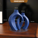 Modern Ceramic Flower Vase — Set of 2 - View 3