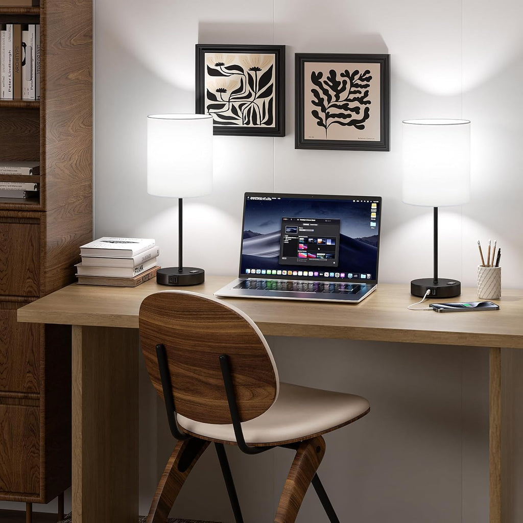 Dimmable Black Table Lamp — Set of 2 - View 7
