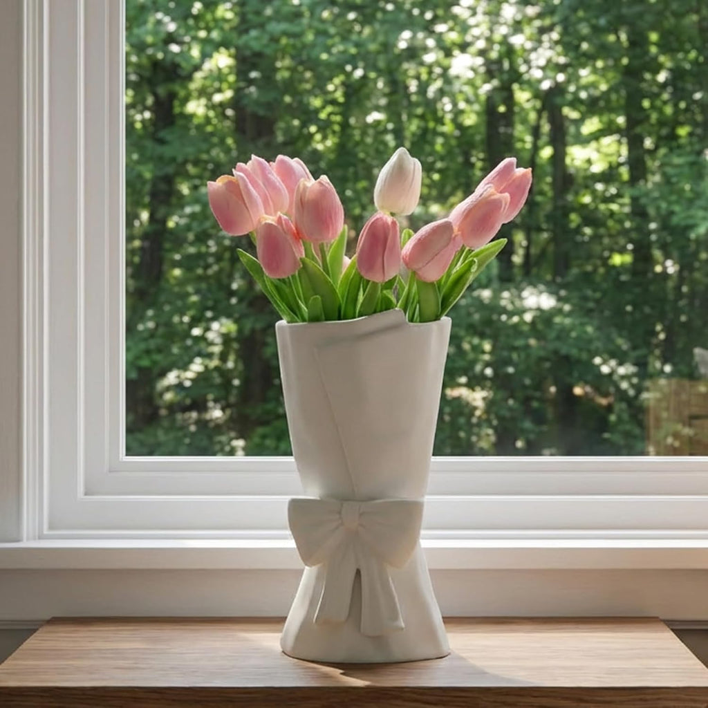 Beige Flower Vase - View 9