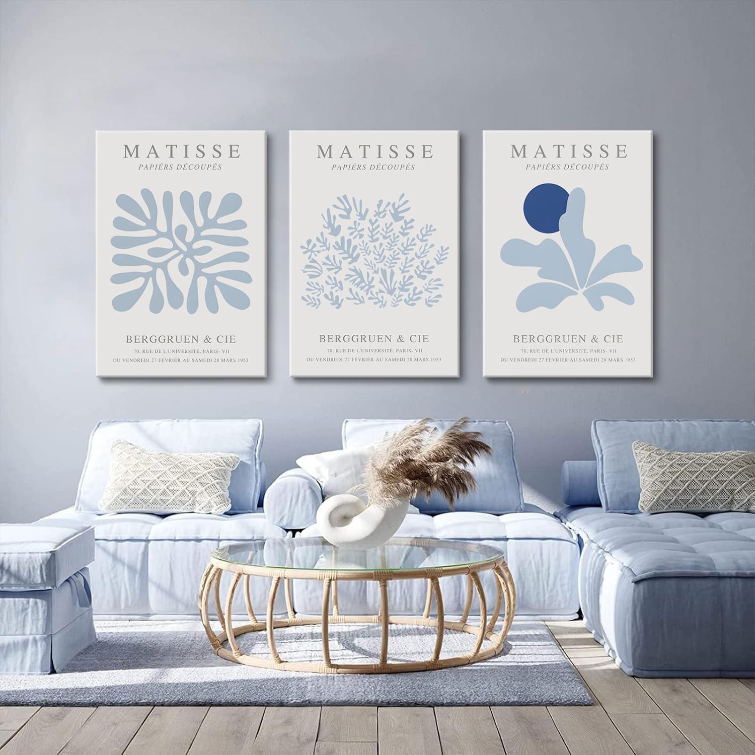Framed Modern Beige Canvas Wall Art — 16x24 - View 5