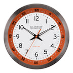 Mid-Century Black Wall Clock — 10"