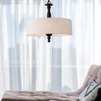 Adjustable Beige Chandelier — 4-Light - View 7