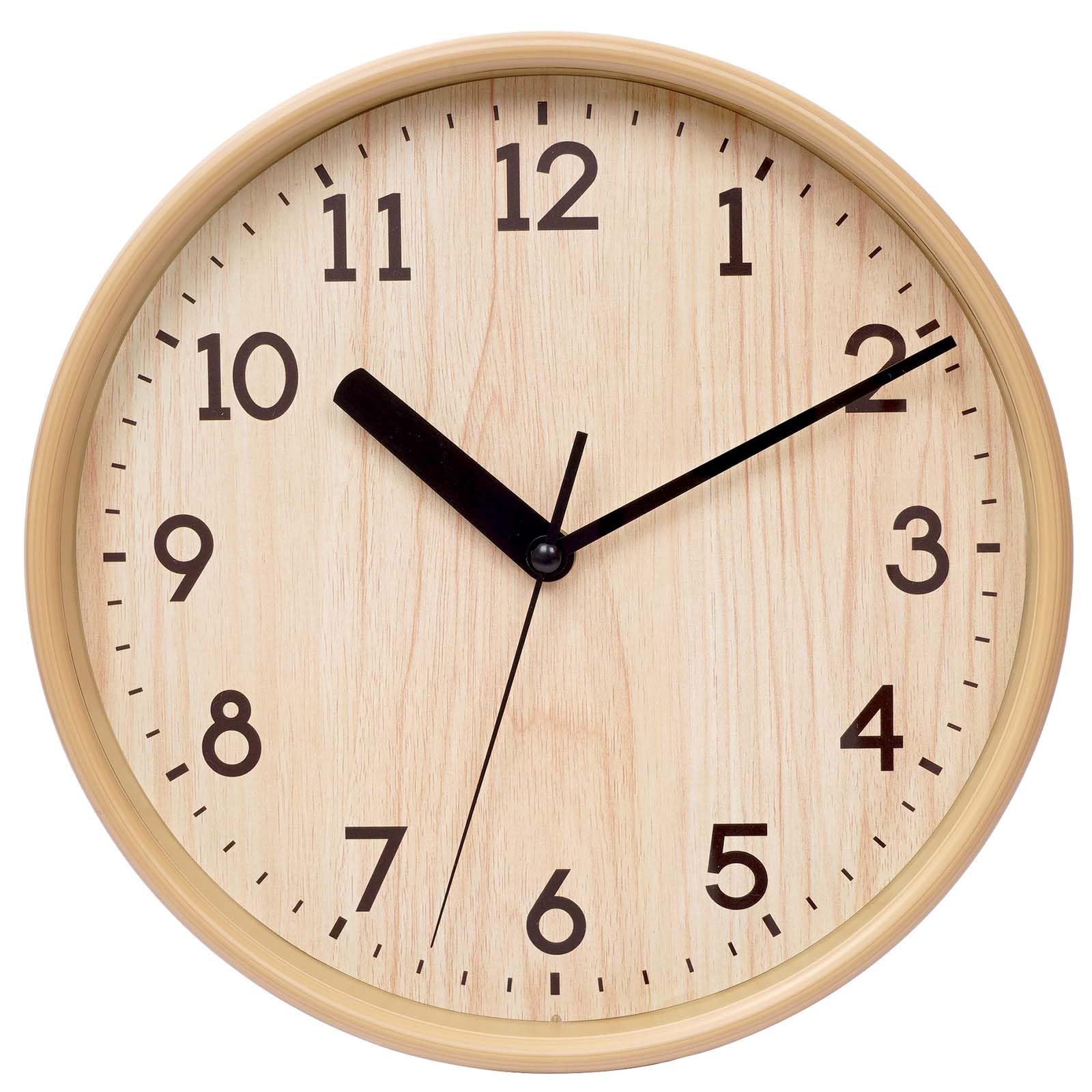 Battery Operated Farmhouse Silver Wall Clock — 10"