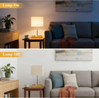 USB Charging Beige Bedside Lamp - View 5