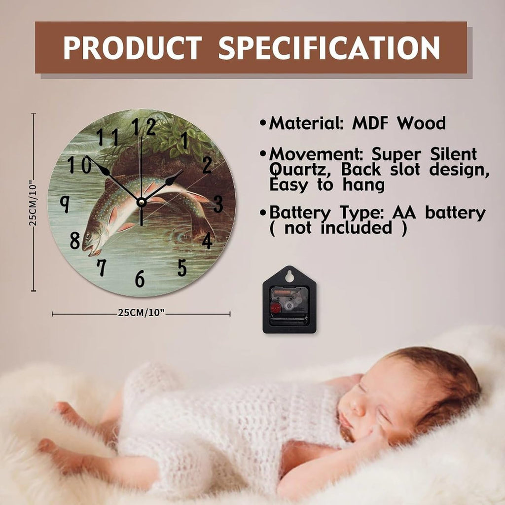 Battery Operated Farmhouse Wood Wall Decor — 10" - View 7