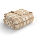 Knit Beige Throw Pillow — 50"