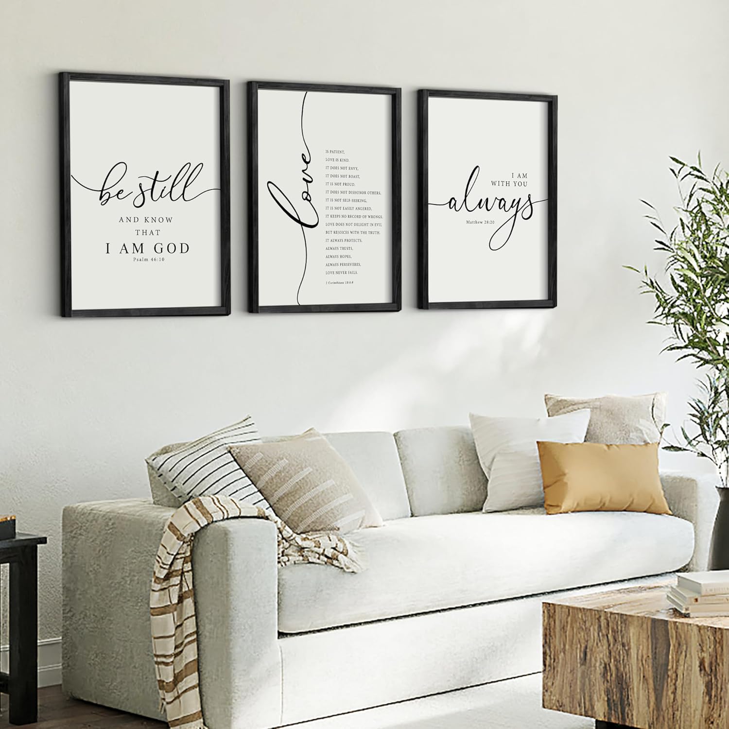Framed Black Wall Decor — 11" - View 8
