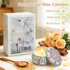Soy Wax Grey Scented Candle - View 2