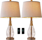 USB Boho Black Bedside Lamp — Set of 2 - View 8