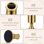 Luxe Black Candle — Set of 2 - View 6