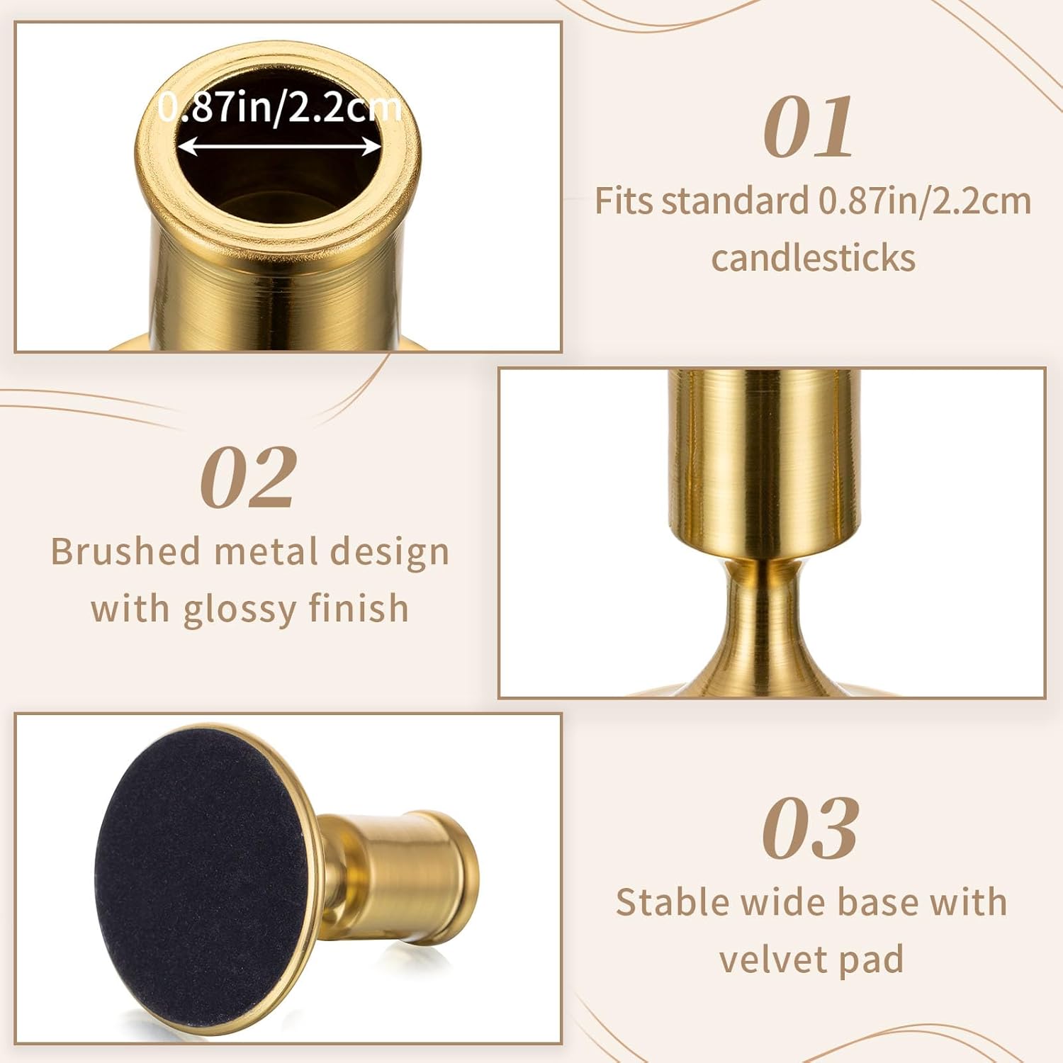 Luxe Black Candle — Set of 2 - View 6