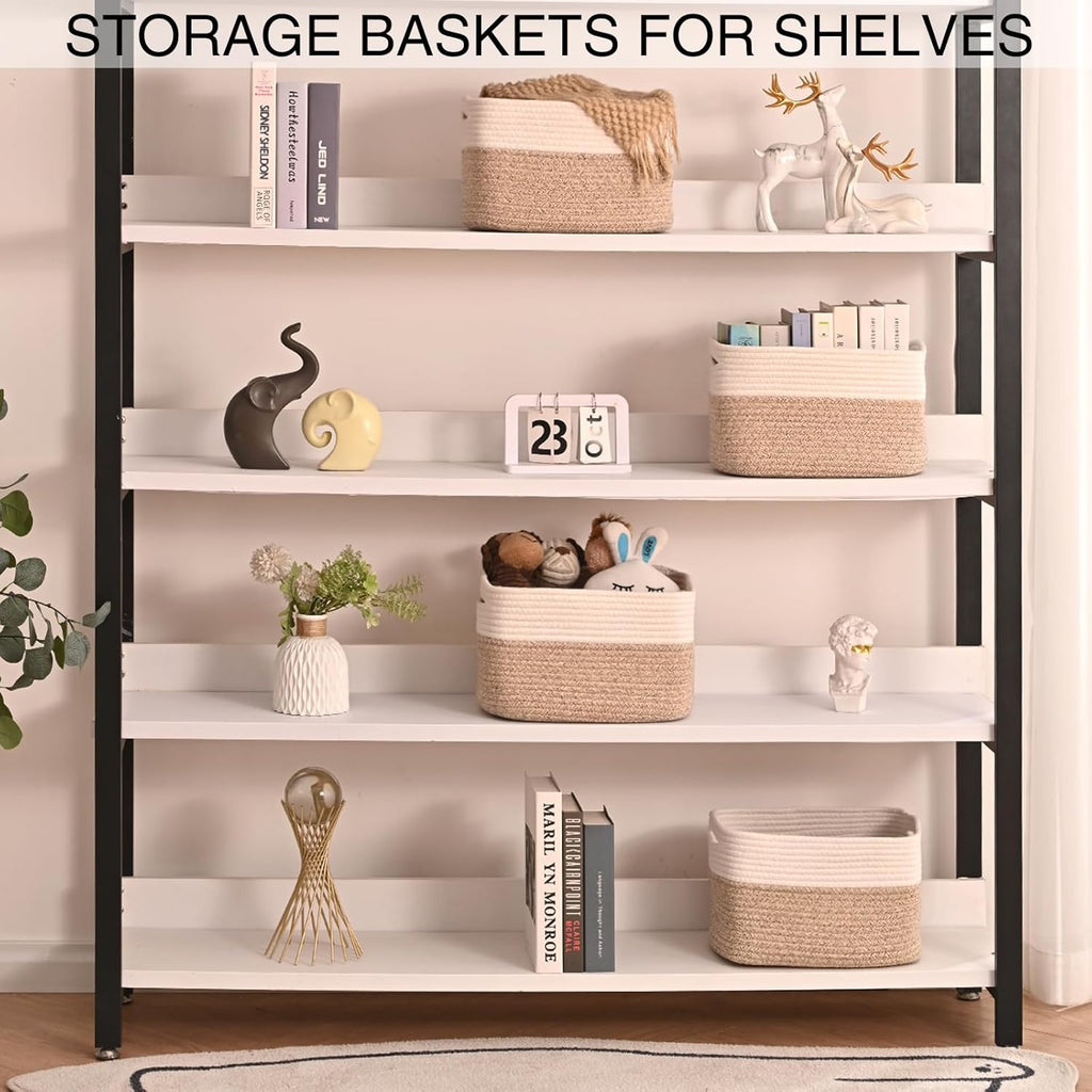 Rectangular Boho Black Storage Basket — 12.7" - View 3