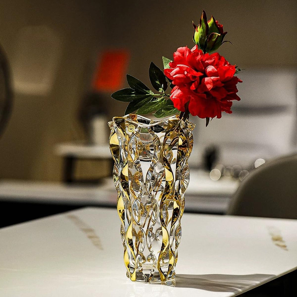 Luxe Gold Flower Vase — 11" - View 7