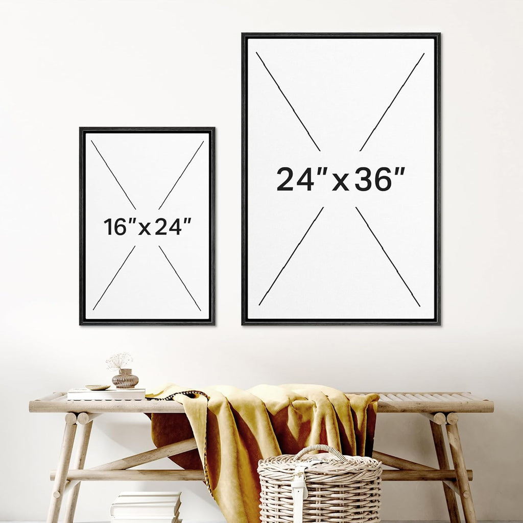 Framed Modern Fabric Wall Art — 16" - View 6