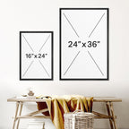 Framed Modern Fabric Wall Art — 16" - View 6