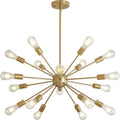 Luxe Black Chandelier — Gold