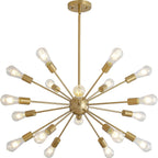 Luxe Black Chandelier — Gold