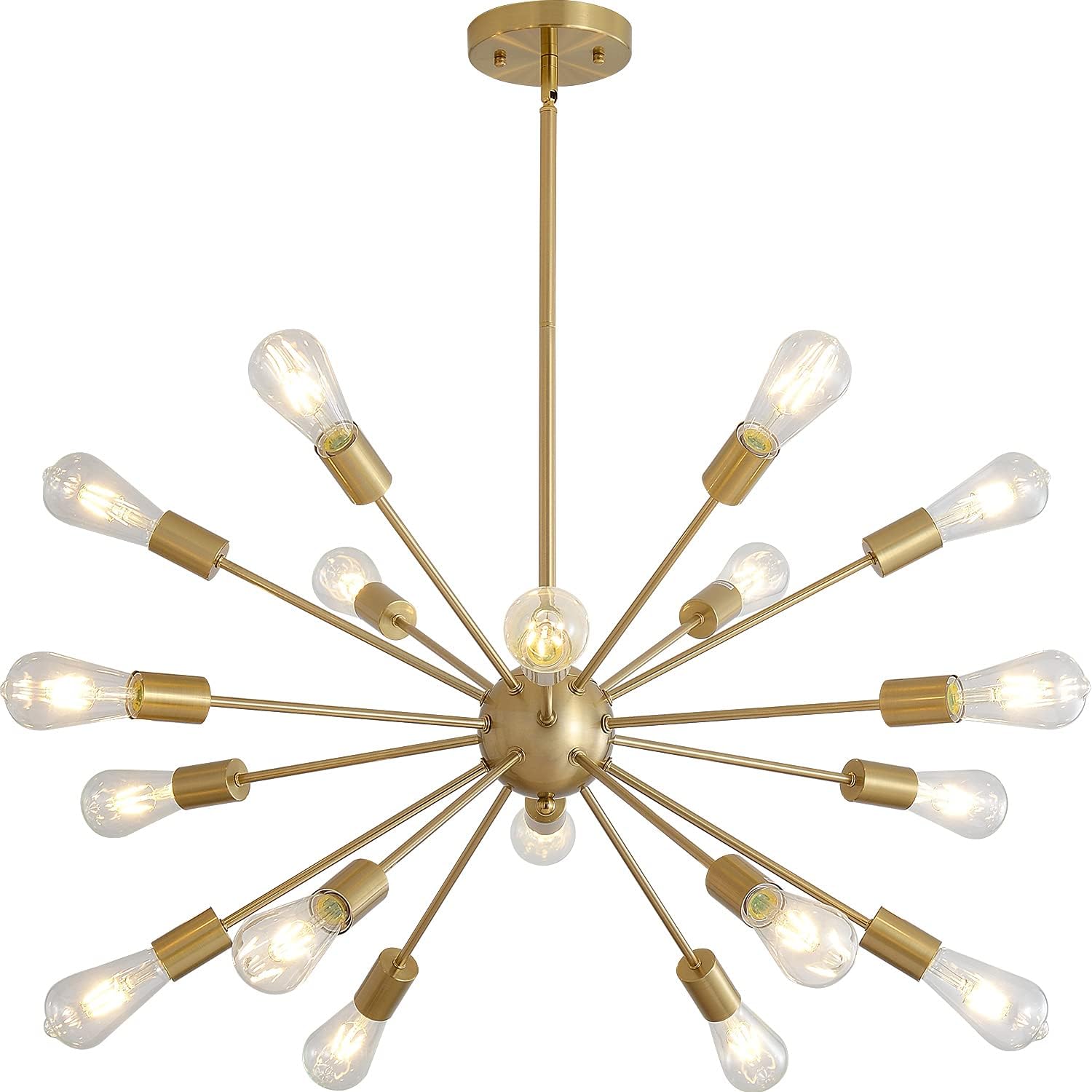 Luxe Black Chandelier — Gold