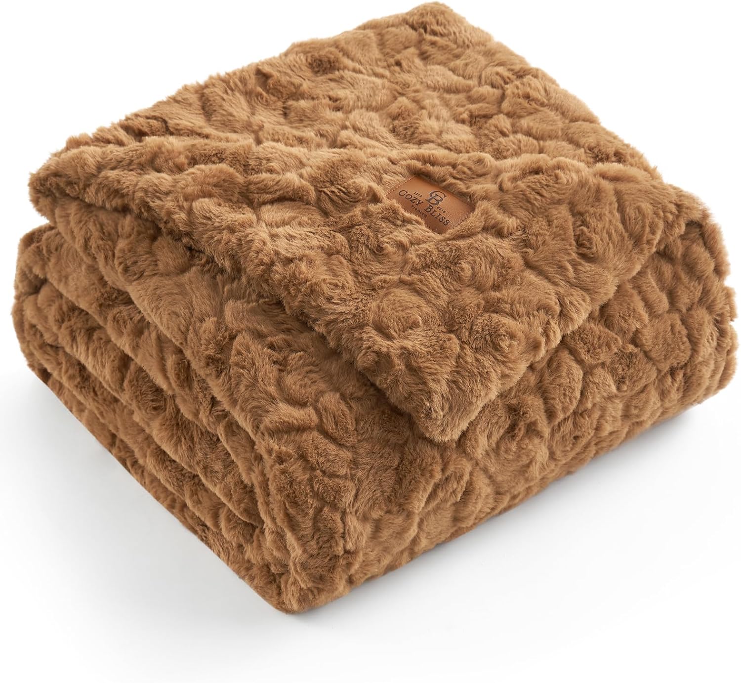 Beige Throw Pillow — 55" — Brown