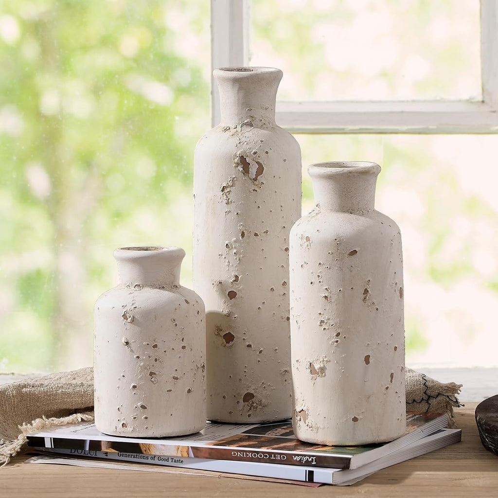 Farmhouse Brown Decorative Vase — Set of 3 - View 3