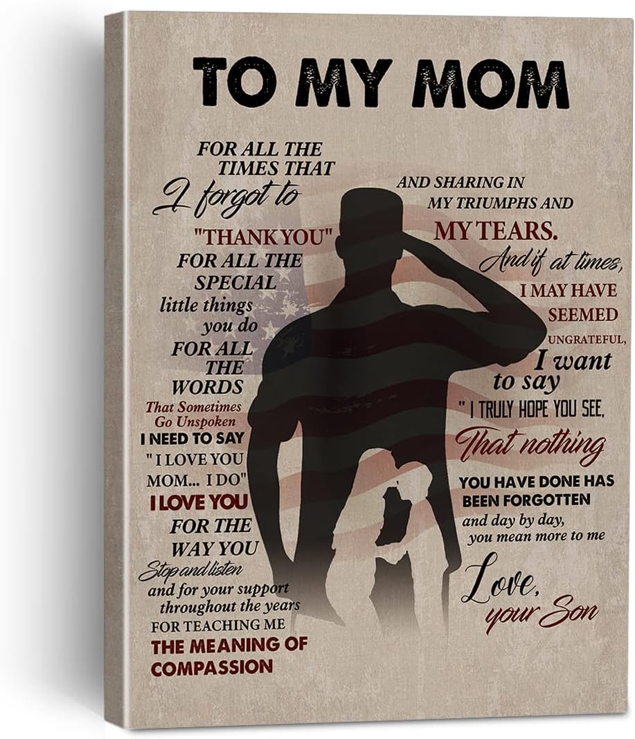 Beige Framed Wall Art — Army Son