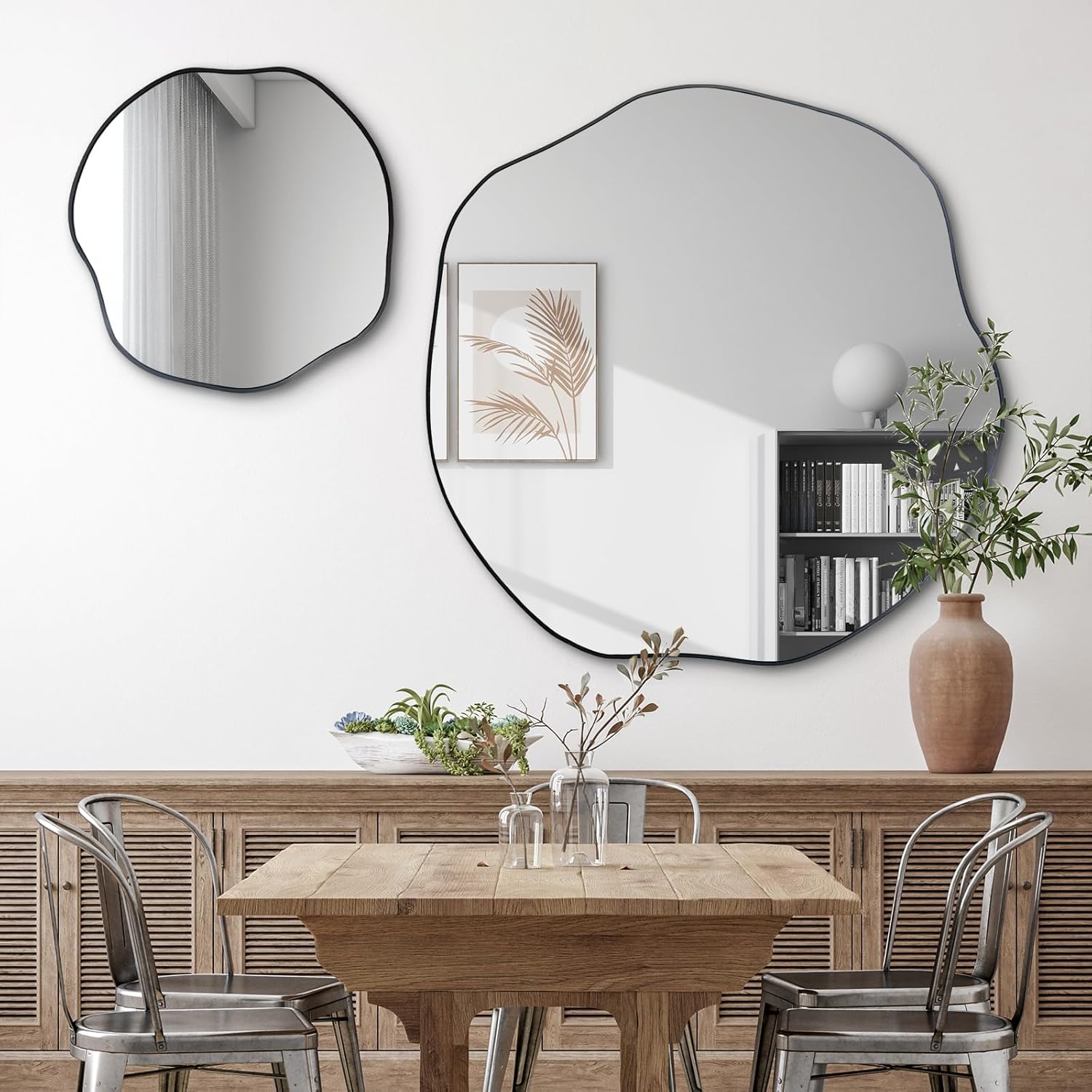 Black Wall Mirror — 35" - View 2